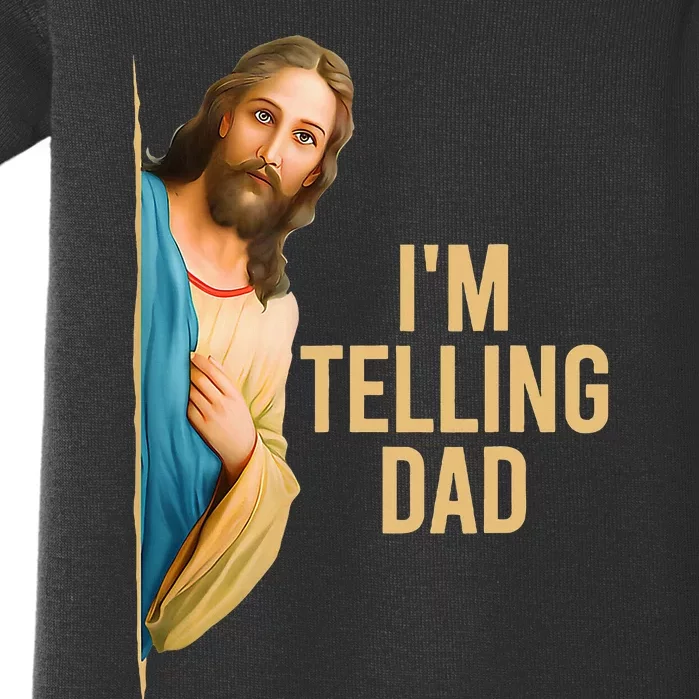 IM Telling Dad Religious Christian Baby Bodysuit