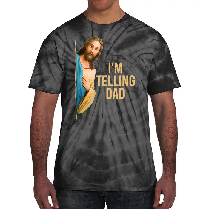 IM Telling Dad Religious Christian Tie-Dye T-Shirt