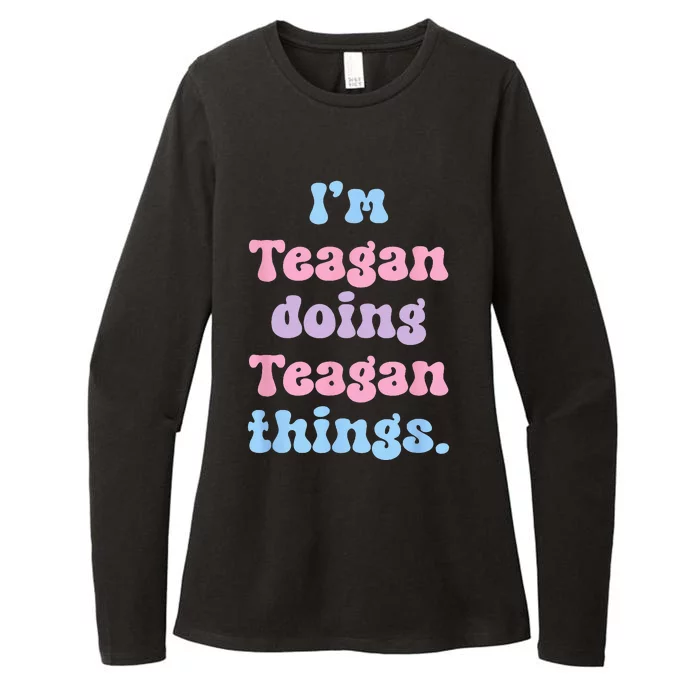 Im Teagan Doing Teagan Things Funny Name Womens CVC Long Sleeve Shirt