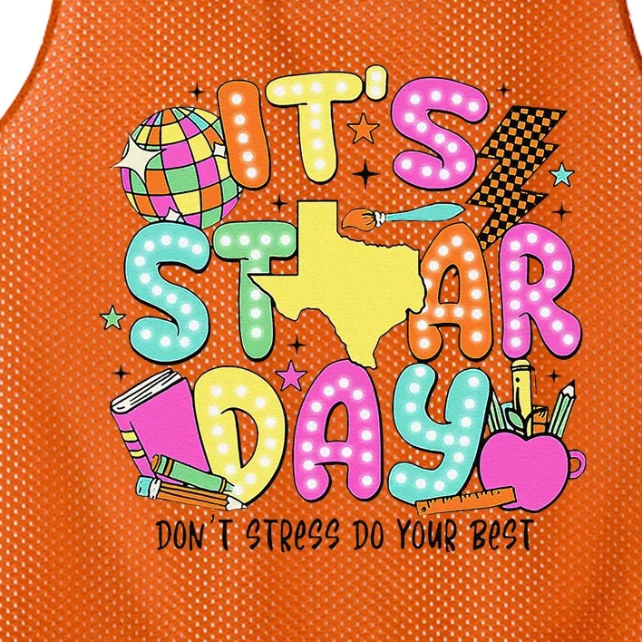 ItS Test Day Yall DonT Stress Just Do Your Best Teacher Mesh Reversible Basketball Jersey Tank