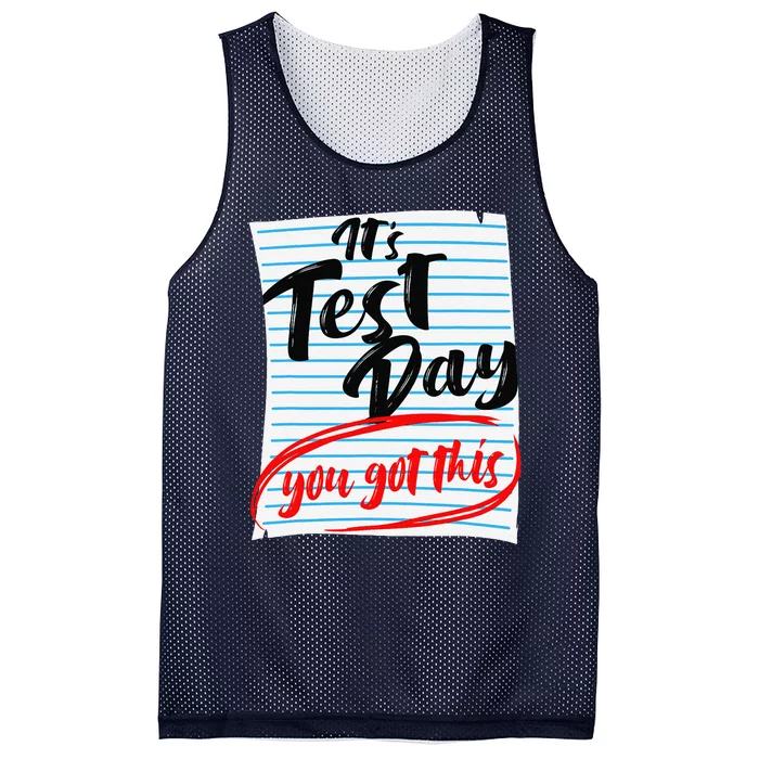 ItS Test Day You Got This Teacher Testing Mesh Reversible Basketball Jersey Tank