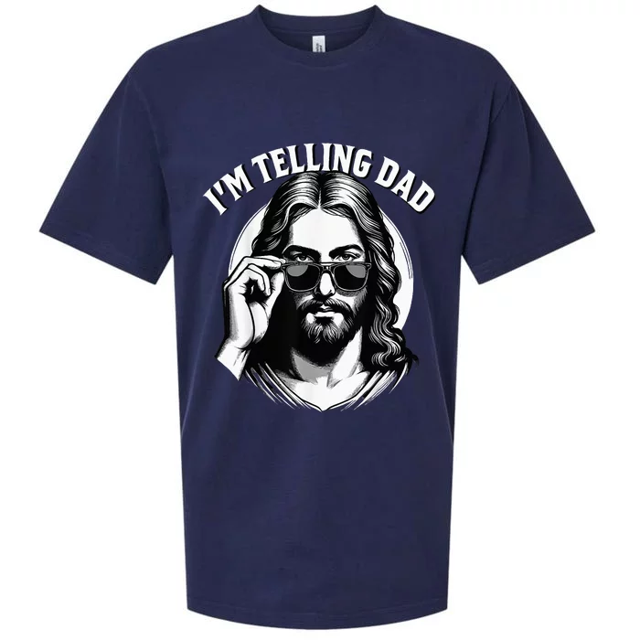 IM Telling Dad Funny Religious Christian Jesus Meme Sueded Cloud Jersey T-Shirt