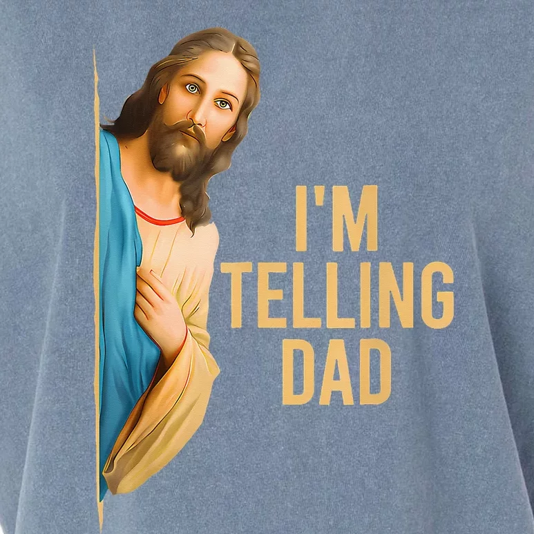 IM Telling Dad Jesus Meme Garment-Dyed Women's Muscle Tee