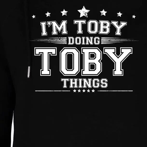 Im Toby Doing Toby Things Womens Funnel Neck Pullover Hood