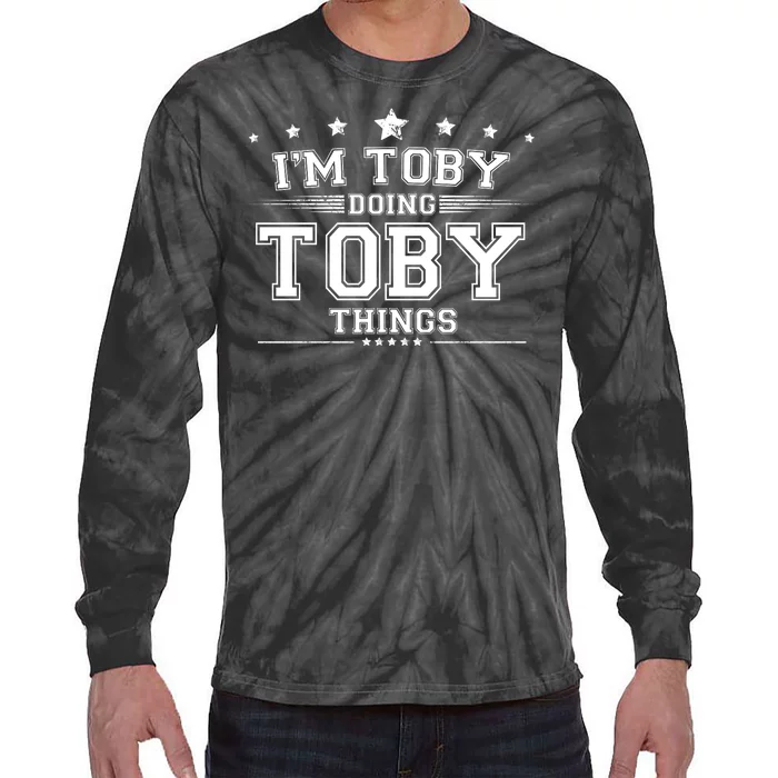 Im Toby Doing Toby Things Tie-Dye Long Sleeve Shirt