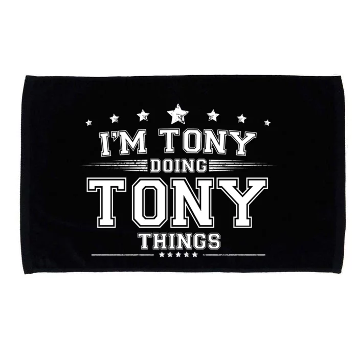 Im Tony Doing Tony Things Microfiber Hand Towel