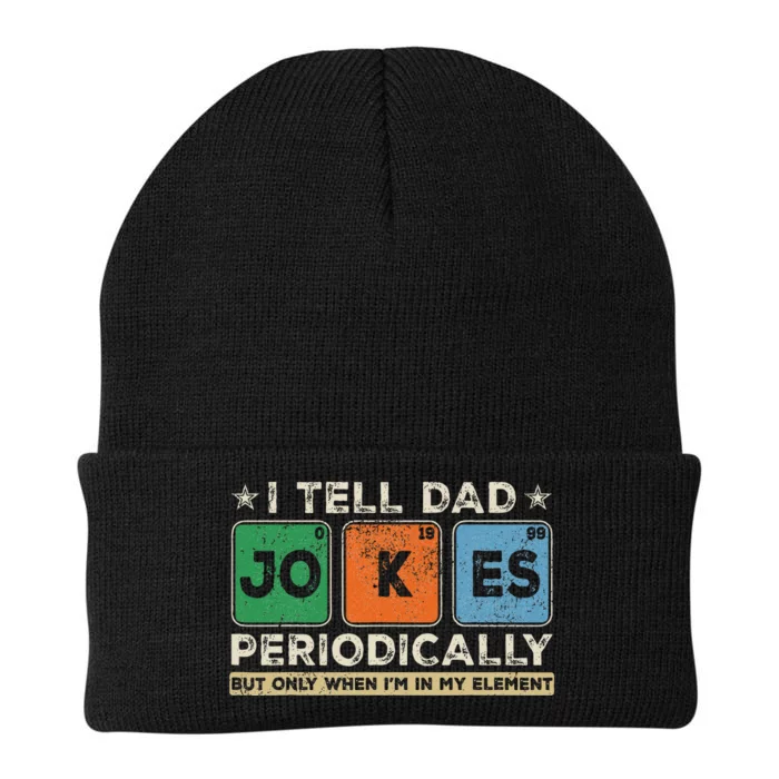 I Tell Dad Jokes Periodically Funny FatherS Day Knit Cap Winter Beanie