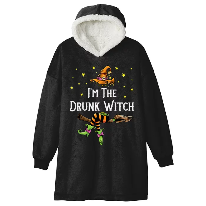 Im the Drunk Witch Halloween Matching Group Costume Hooded Wearable Blanket