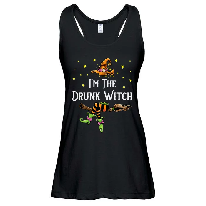 Im the Drunk Witch Halloween Matching Group Costume Ladies Essential Flowy Tank