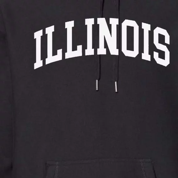 Illinois Throwback Design Classic Premium Hoodie