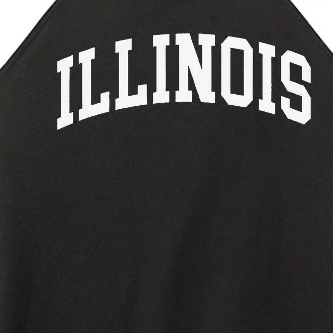 Illinois Throwback Design Classic Women’s Perfect Tri Rocker Tank