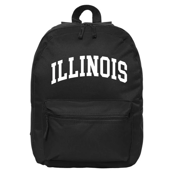 Illinois Throwback Design Classic 16 in Basic Backpack