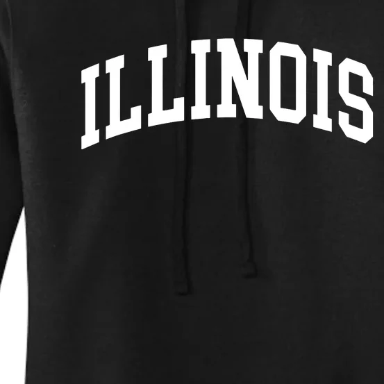 Illinois Throwback Design Classic Women's Pullover Hoodie