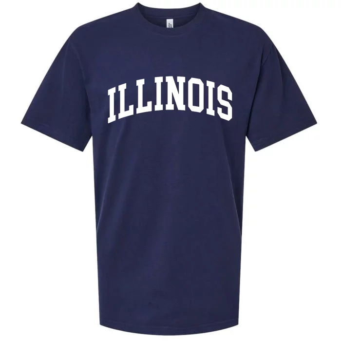 Illinois Throwback Design Classic Sueded Cloud Jersey T-Shirt