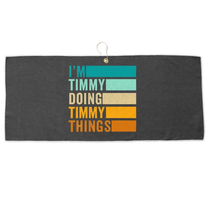 Im Timmy Doing Timmy Things Large Microfiber Waffle Golf Towel