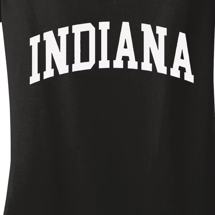 Indiana Throwback Design Classic Women's V-Neck T-Shirt