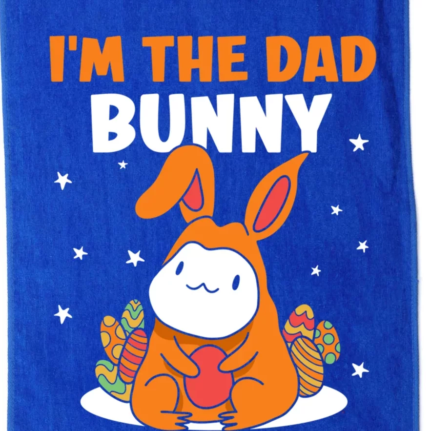 I'm The Dad Bunny Sayings Happy Easter Egg Father Daddy Papa Cute Gift Platinum Collection Golf Towel