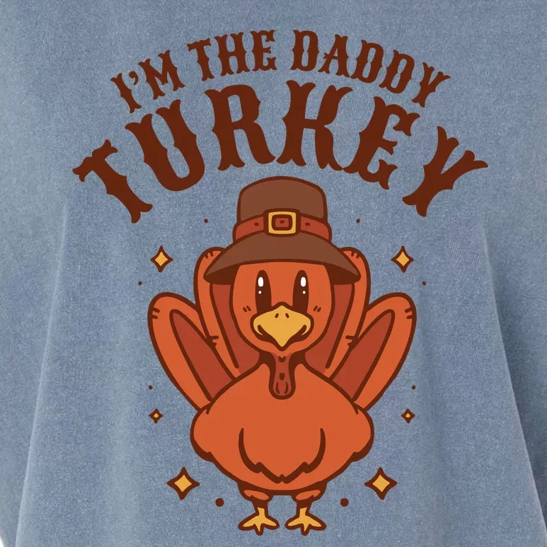 I'm The Daddy Turkey Festive Thanksgiving Garment-Dyed Women's Muscle Tee