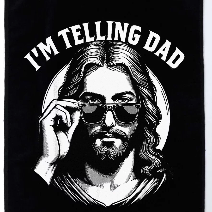 IM Telling Dad Funny Religious Christian Jesus Meme Platinum Collection Golf Towel