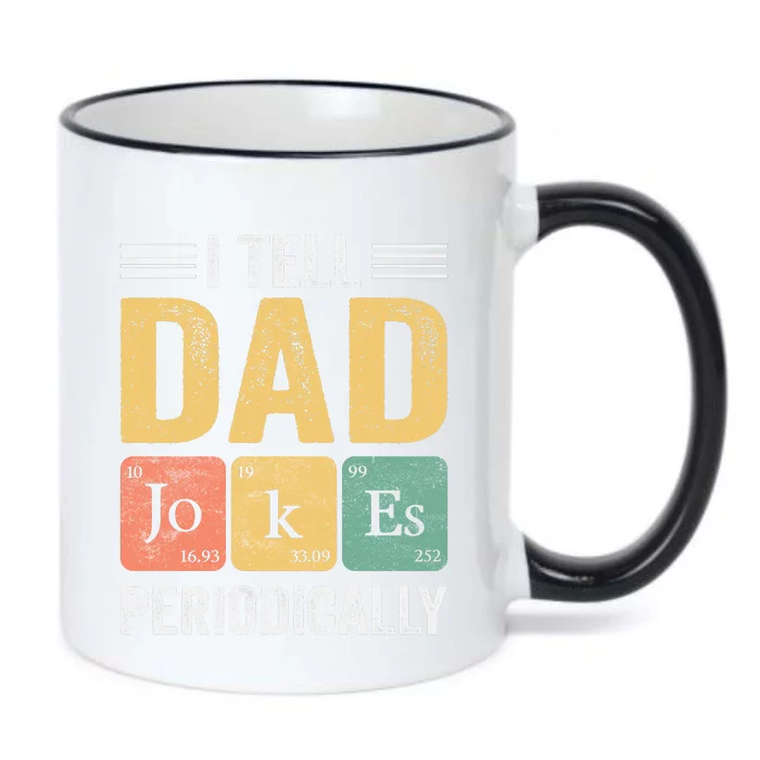 I Tell Dad Jokes Periodically Black Color Changing Mug