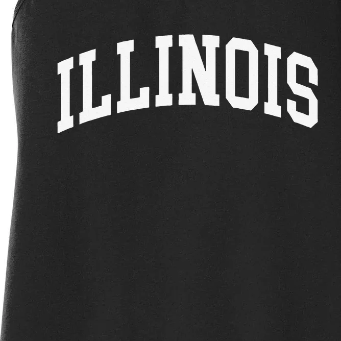 Illinois Throwback Design Classic Women's Racerback Tank