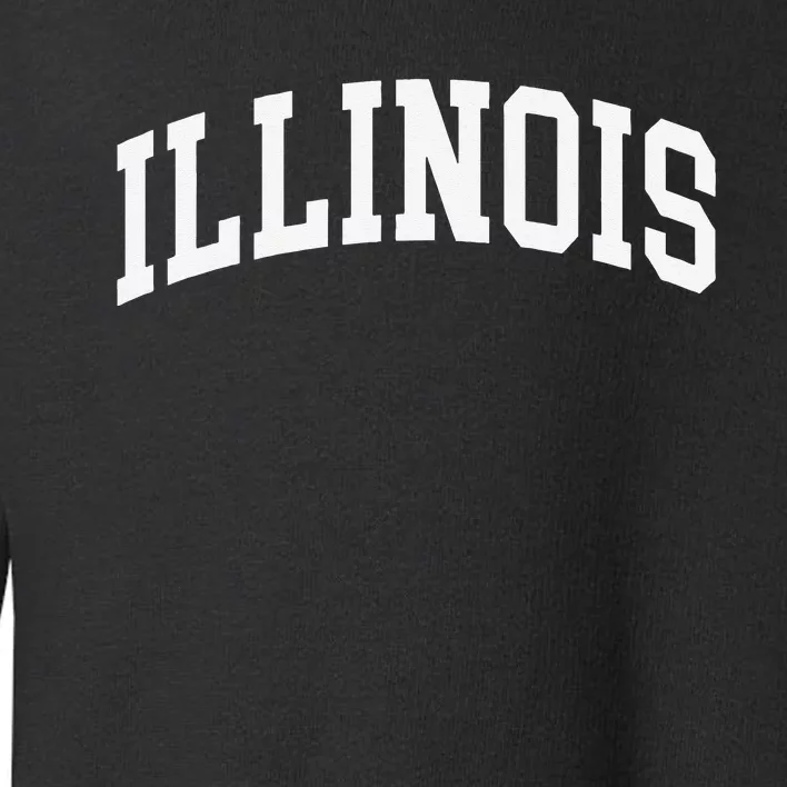 Illinois Throwback Design Classic Toddler Sweatshirt