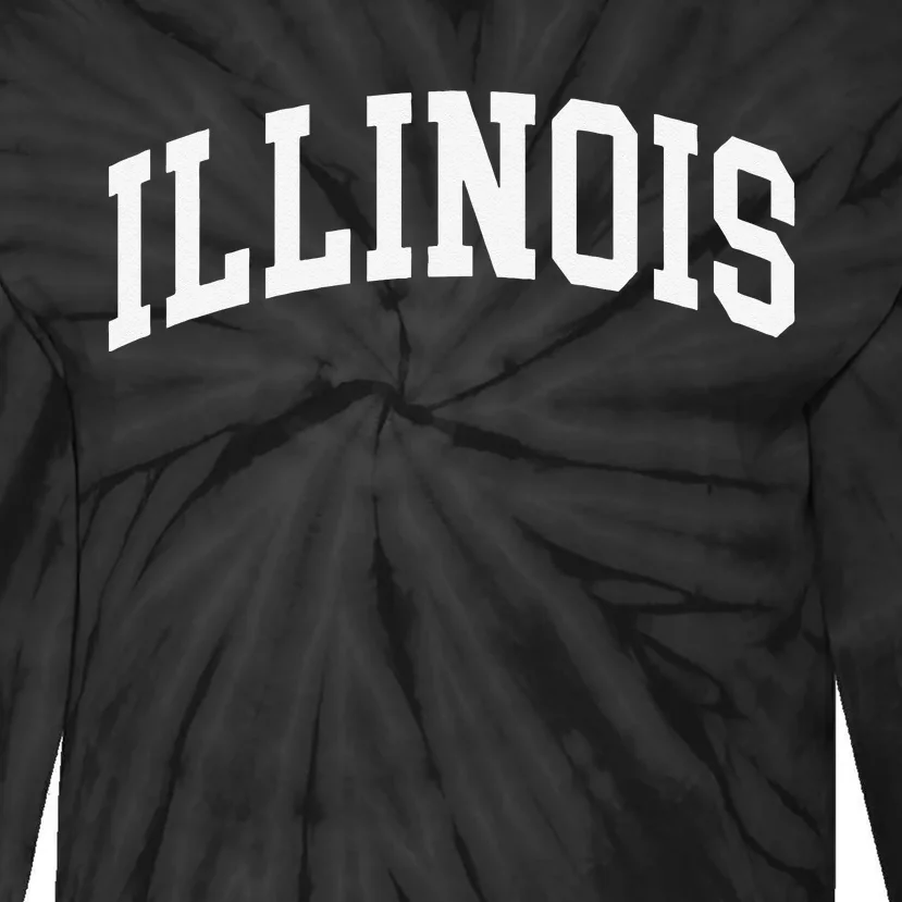 Illinois Throwback Design Classic Tie-Dye Long Sleeve Shirt