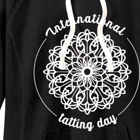 International Tatting Day Lace Textile Art Craft Diy Gift Women's Fleece Hoodie