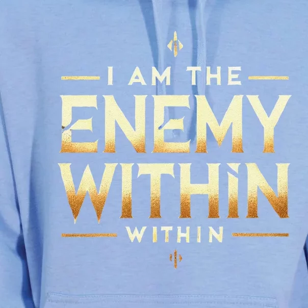 I´M The Enemy Within Bold Motivational Statement Unisex Surf Hoodie