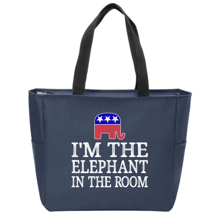 I'm The Elephant In The Room Republican Conservative Zip Tote Bag