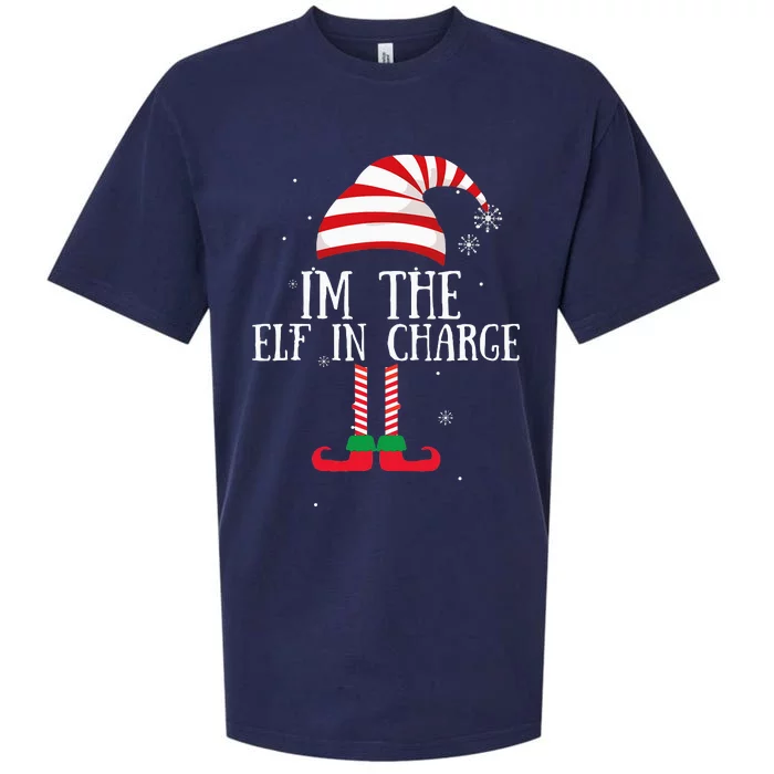 IM The Elf In Charge Christmas Gift Group Family Matching Sueded Cloud Jersey T-Shirt