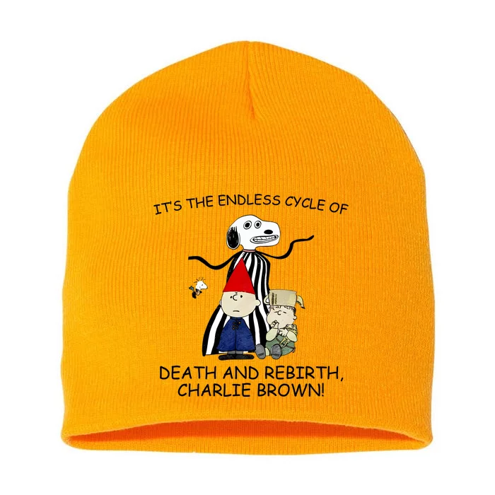 Its The Endless Cycle Of Death And Rebirth Short Acrylic Beanie