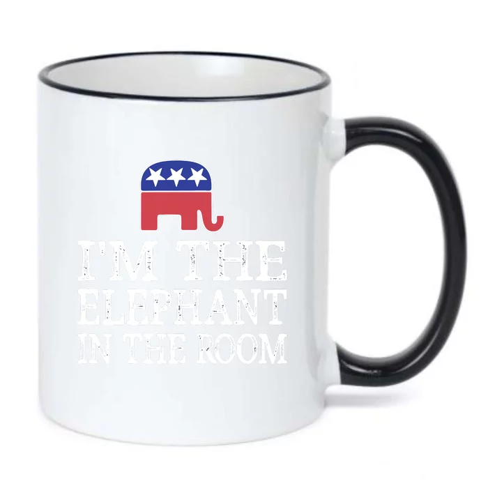 Im The Elephant In The Room Republican Conservative Black Color Changing Mug