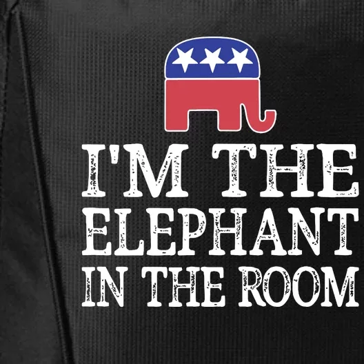 Im The Elephant In The Room Republican Conservative City Backpack