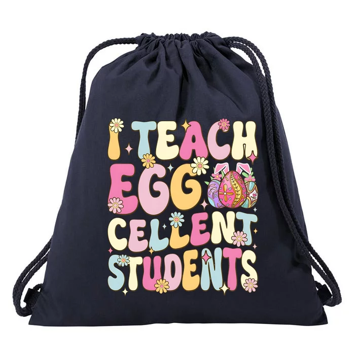 I Teach Egg Cellent Students Easter Day Drawstring Bag