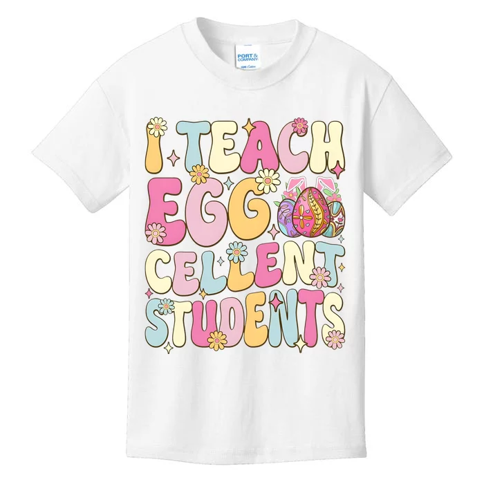 I Teach Egg Cellent Students Easter Day Kids T-Shirt