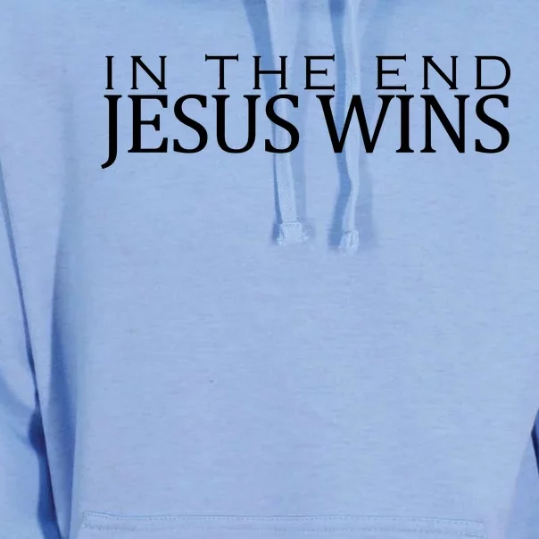 In The End Jesus Wins Christianity Unisex Surf Hoodie