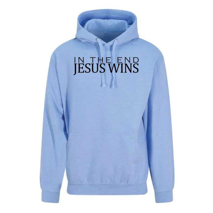 In The End Jesus Wins Christianity Unisex Surf Hoodie