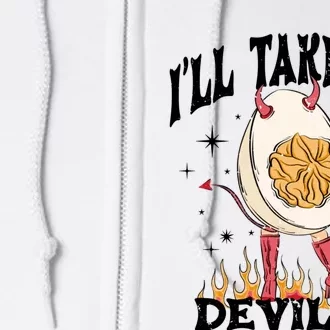 ILl Take Em Deviled Egg Funny Thanksgiving Full Zip Hoodie