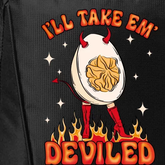 ILl Take Em Deviled Egg Funny Thanksgiving City Backpack