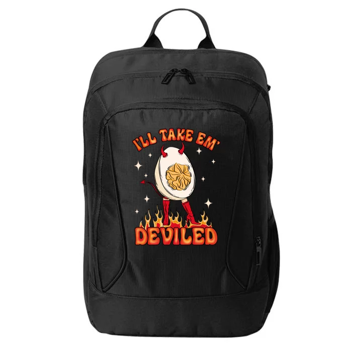 ILl Take Em Deviled Egg Funny Thanksgiving City Backpack