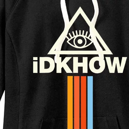 Idkhow – Triangle Eye Stripes Women's Fleece Hoodie