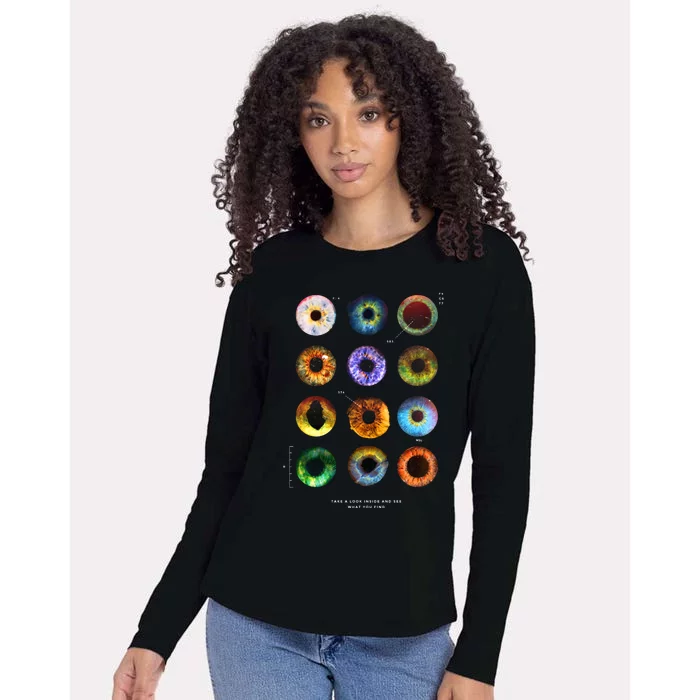 Inside The Eye Womens Cotton Relaxed Long Sleeve T-Shirt