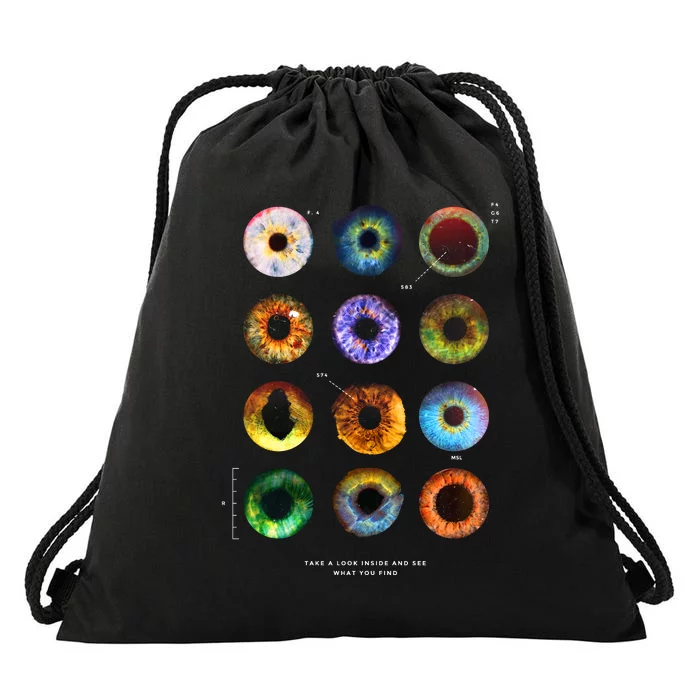 Inside The Eye Drawstring Bag