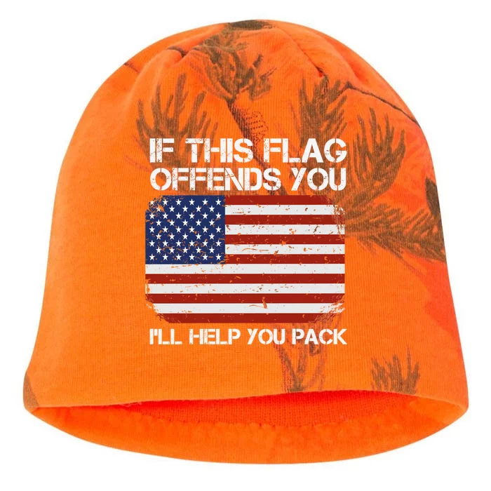 If This Flag Offends You Ill Help You Pack Patriotic Gift Kati - Camo Knit Beanie