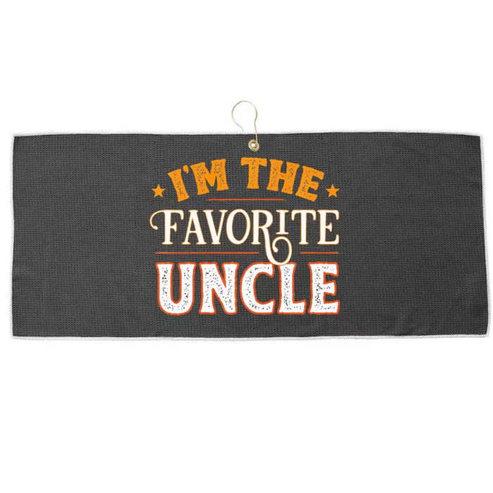 I'm The Favorite Uncle Large Microfiber Waffle Golf Towel