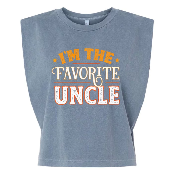 I'm The Favorite Uncle Garment-Dyed Women's Muscle Tee