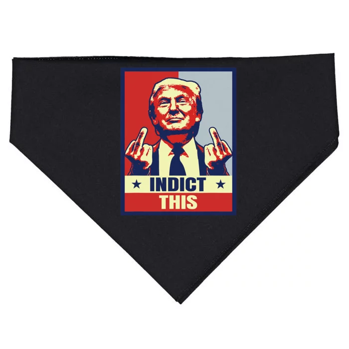 Indict This Funny Trump 2024 USA-Made Doggie Bandana