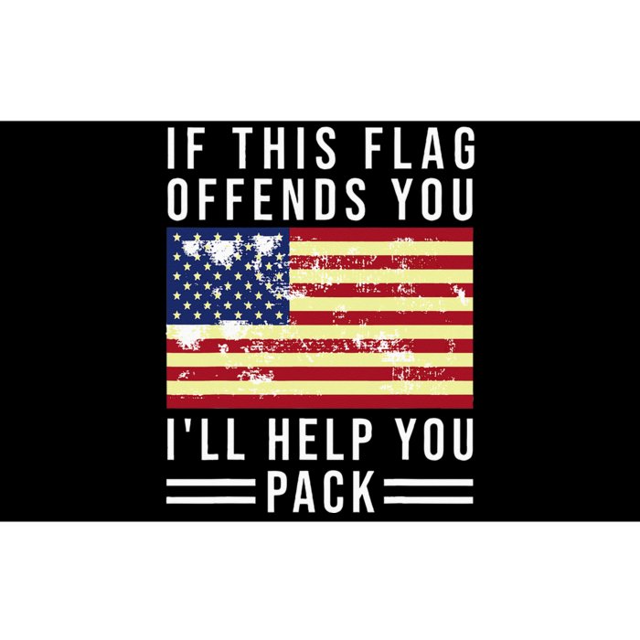 If This Flag Offends You Ill Help You Pack Bumper Sticker