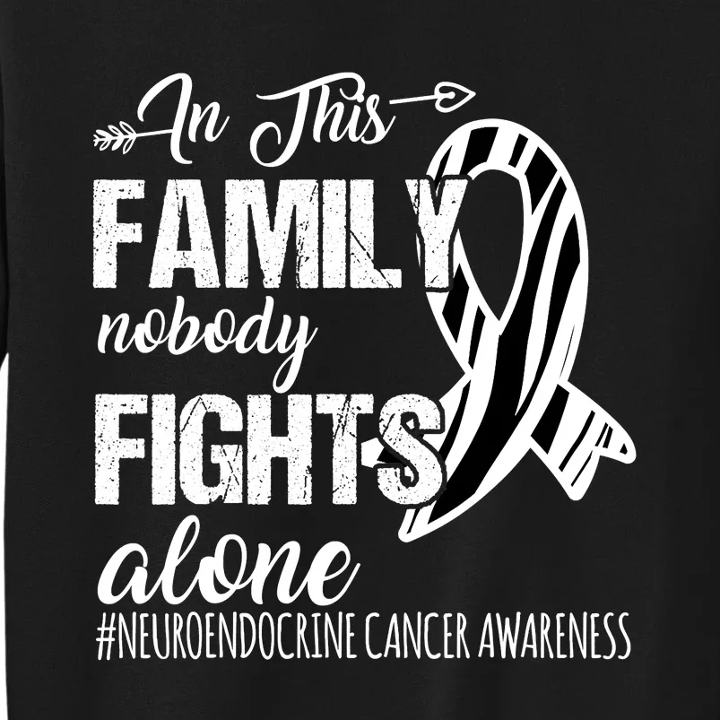 In This Family Nobody Fights Alone Neuroendocrine Cancer Sweatshirt